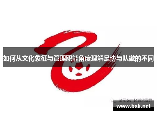 如何从文化象征与管理职能角度理解足协与队徽的不同